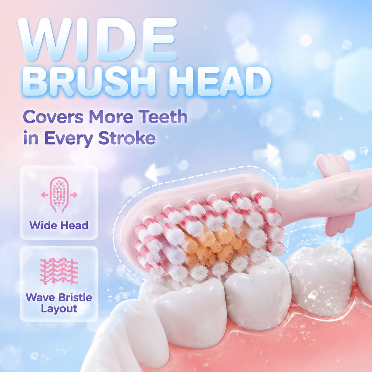 Dr.Beak Wide-Head Toothbrush 3-Pack | Extra Soft Bristles | Korean Design for Adults