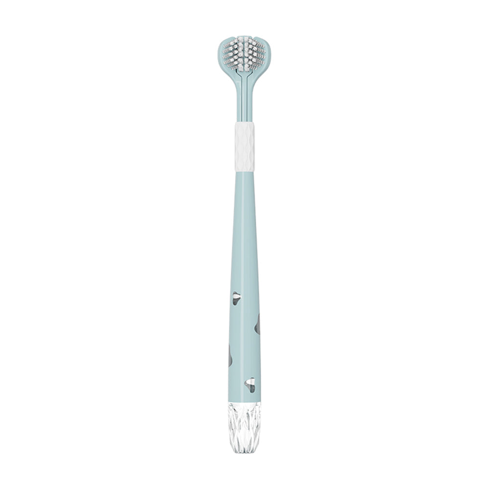 Crystal Handle Three-Sided Toothbrush | 3-Pack | Soft Bristles | UK Certified