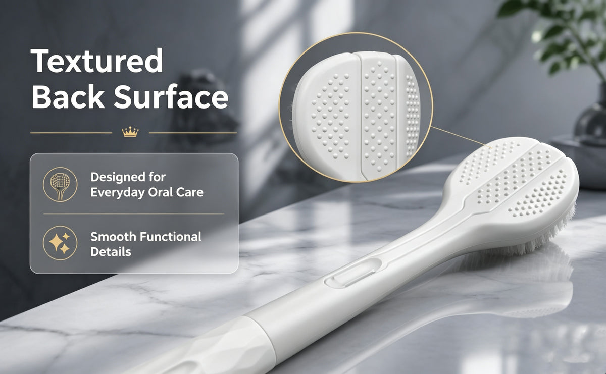3-Pack Three-Sided Toothbrush | Charcoal & Soft Bristles | 360° Deep Clean A+ 图片