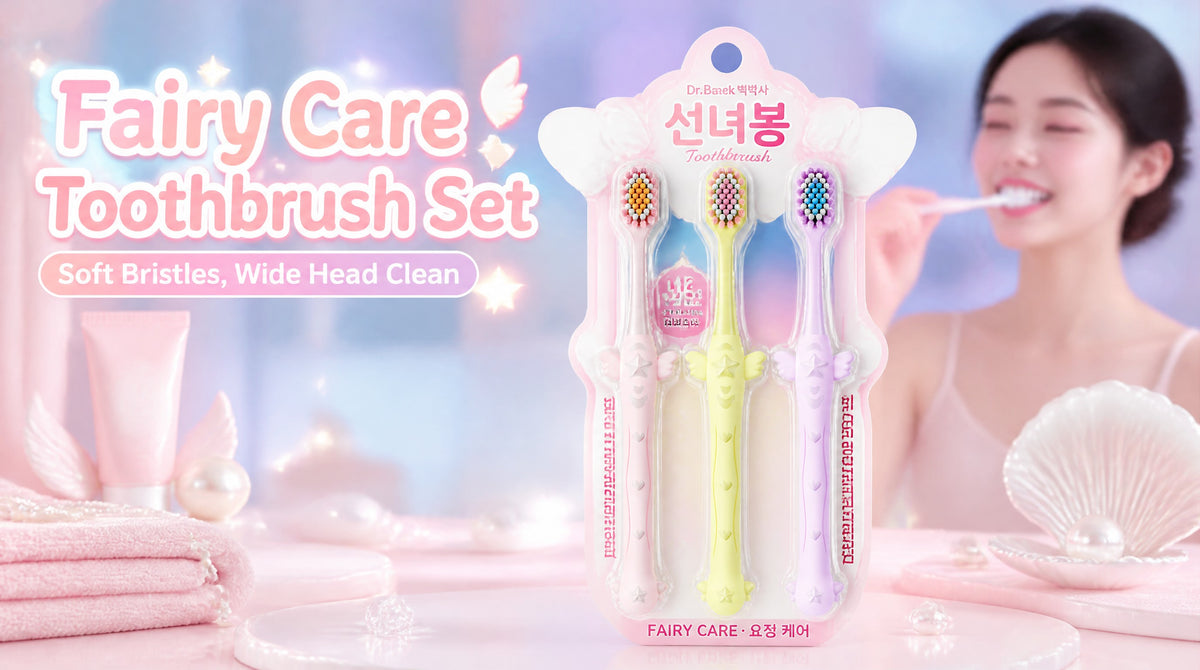 Dr.Beak Wide-Head Toothbrush 3-Pack | Extra Soft Bristles | Korean Design for Adults A+ 图片
