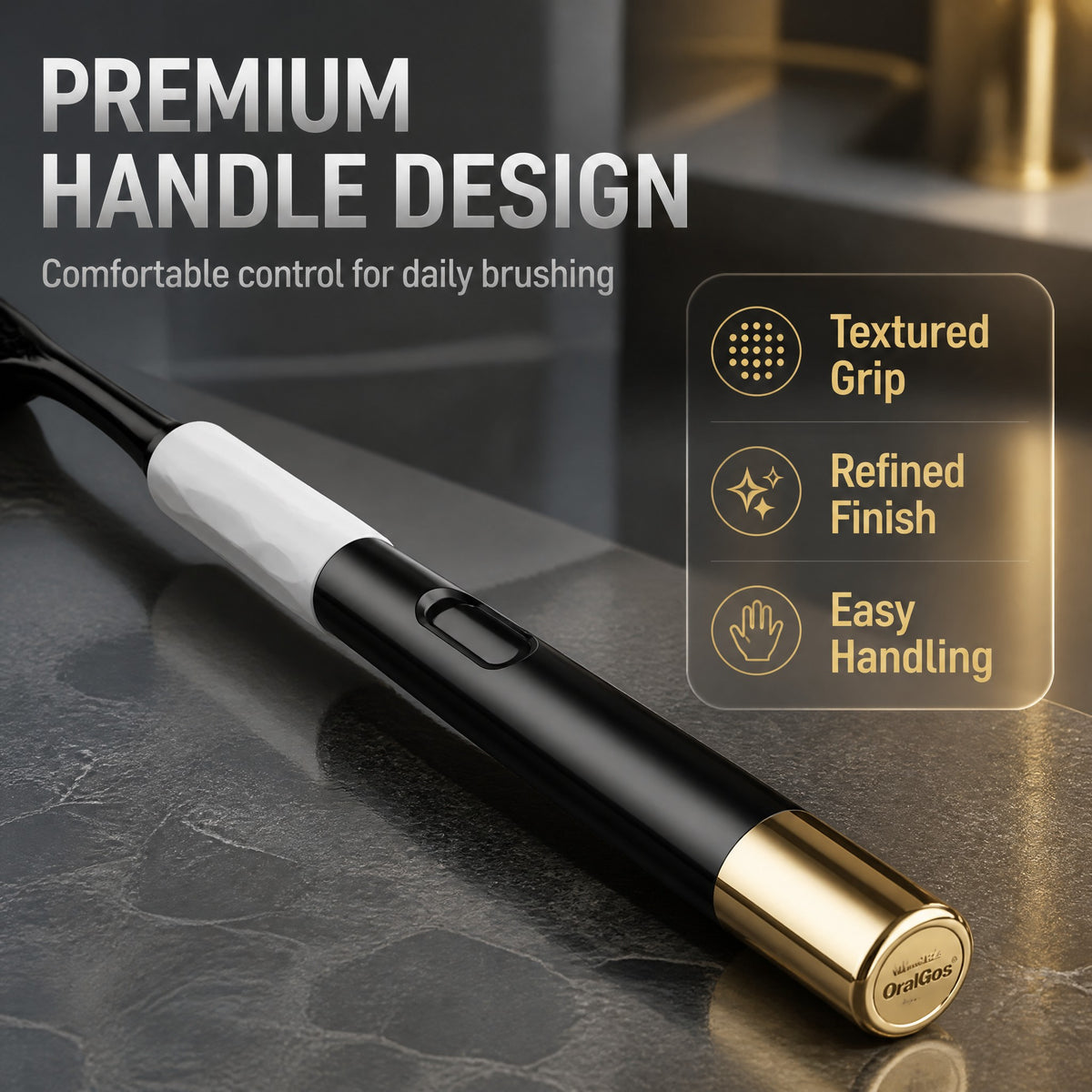 3-Pack Three-Sided Toothbrush | Charcoal & Soft Bristles | 360° Deep Clean
