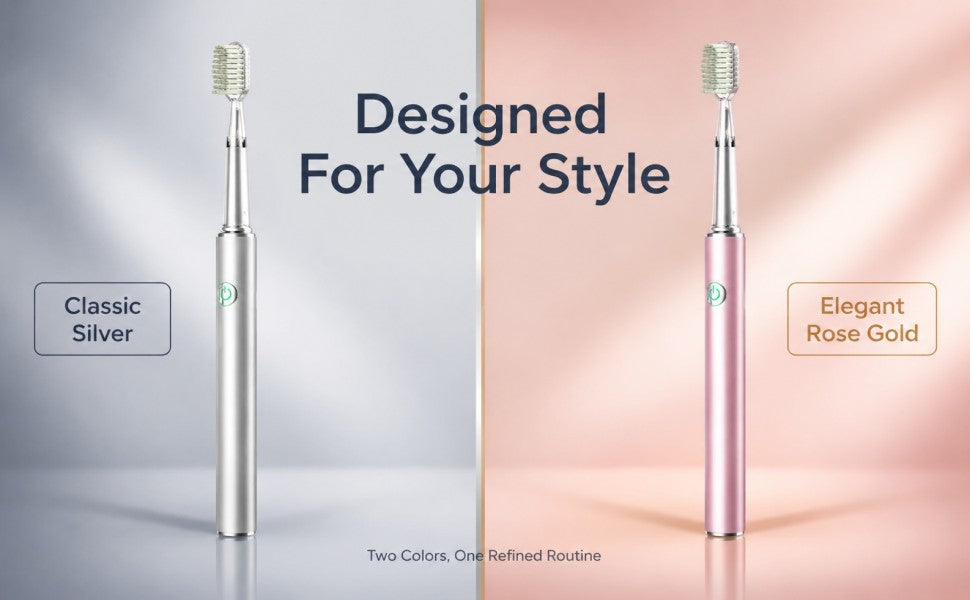 Ultrasonic Electric Toothbrush | Aerospace Metal Body | IPX7 Waterproof | 4 Brush Heads A+ 图片