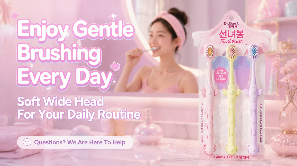 Dr.Beak Wide-Head Toothbrush 3-Pack | Extra Soft Bristles | Korean Design for Adults A+ 图片